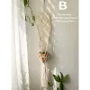 Cestas artesanais macrame planta titular algodão vários estilos vaso de flores cabide pendurado cesta para decoração de parede pátio decoração de jardim