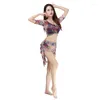 Stage Wear Dress Set Sexy Costume Practice Clothes Oriental Performance Dance Fashion