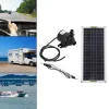 Accessori Kit pompa acqua solare Temporizzazione regolabile Pompa fontana a energia solare a risparmio energetico 12V per acquario esterno