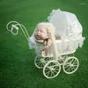 Dekens Geboren Pography Trolley Auto Rekwisieten Baby Meisje Po Shoot Poseren Studio Wieg Mand Baby Fotografia Accessoires