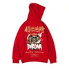 Graffiti China-chic Sweater 2024 New Men's Large Plush Coat Ins Super Hot Hip Hop Fashion Top