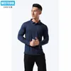 Manga longa seca rápida camisa de pólo esportivo bordado de impressão personalizada Men e mulheres roupas S-4xl Westcool 240326