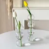 Vasos vaso de flor de vidro bolhas vaso de vidro transparente para planta hidropônica de planta hidropônica decoração decorativa na sala de estar decoração da sala de estar