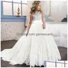 Girl'S Dresses 2022 Summer Girls Dress Long Bridesmaid Kids Dresses For Children Princess Party Wedding 3 10 12 Years Vestido Drop Del Dhhqv