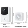 WiFi Video Doorbell Camera Wireless Night Vision Smart Home Security HD Door Bell Tway Way Intercom Voice Change for Home X3