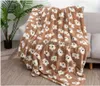 Blankets Blankets Designer Cute little bear Grain Blanket Imitation Rabbit Crystal Veet Nap Double Sofa Blanket 240314