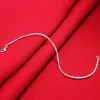 Noble Charm Snake Chain 14K Vita guldarmband för kvinnor Män Bröllop Högkvalitativ modesmycken julklappar