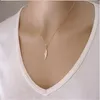 Pendant Necklaces Fashion For Women 2024 Feather Necklace Gold Silver & Pendants Dainty Collane