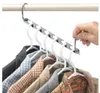 Cabides mágicos para roupas, corrente de metal, aço inoxidável, cabide para armário, camisas, arrumado, economiza espaço, organizador, cabides para roupas 6736818