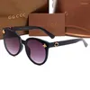 Sonnenbrille 2024 Designer Luxus Frauen GGities Männer Brillen Outdoor Shades PC Rahmen Mode Klassische Dame Sonnenbrille Spiegel Für