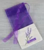 Paarse katoenen organza lavendel zakje tas DIY gedroogde bloem zoete slijmbeurs kledingkast schimmelbestendige geschenktas LL