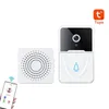 WiFi Video Doorbell Camera Wireless Night Vision Smart Home Security HD Door Bell Tway Way Intercom Voice Change for Home X3