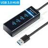 USB-концентратор 5 Гбит / с, высокоскоростной 3 0, несколько портов для ПК, компьютерные аксессуары, адаптер док-станции, 4-портовый разветвитель Hab 3,0