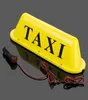 LED 12V Car Taxi Cab Roof Top Sign Light Lamp Magnetic YellowwhiteTaxi Top Light8050283