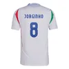 2024 Jerseys de fútbol Italia 125 aniversario Retegui Tonali Camisa de fútbol de Italia Jorginho Barella Spinazzola Locatelli Top Thiland Men Women Kits Kits Long manga