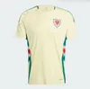 2024 25 Koszulki piłkarskie Wales Bale Wilson Allen Ramsey World National Puchar narodowy Puchar Rodon Vokes Home Football Shirt krótkie mundury dla dorosłych mundury fanów Wersja gracza Wersja gracza