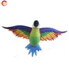 Livraison gratuite à la porte 5 mW (16,5 pieds) avec souffleur, modèle d'oiseau perroquet gonflable géant à suspendre pour la décoration et la publicité