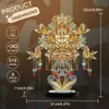 Quebra-cabeças 3D Piececool Model Building Kits Nove Dragões e Nove Phoenix Crown Puzzle 3D Metal Jigsaw DIY Toy para Brain Teaser Presente de Natal 240314