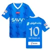 Neymar Jr 2023 2024 Al Hilal Saudi Saudi Soccer Jerseys Home Away Player Fan Wersja Malcom Neves SergeJ Vietto Koulibaly Lghalo Kanno Men Top Kit Kit Football Koszulki