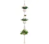 Pendurado vasos de flores titular cesta de suspensão vaso de flores net cesta estilingue corda de algodão 180cm macrame planta cabide zc07366770421