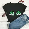 Kadın Tişörtleri İskelet St Patrick Günü Gömlek Varış Pamuk Kadın Tshirt Unisex Komik Yaz Günlük Kısa Kollu Top Lucky