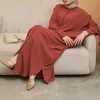 Vêtements ethniques Musulman Abaya Kaftan Femmes Longue Robe Islamique Dubaï Cardigan Robe Plaine Africaine Turc Asie du Sud-Est Vêtements