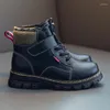 Stiefel Winter Plus Samt Dicke Kinder Schuhe Rutschfeste Warme Feste Braune Kleinkind Junge Kinder Für Jungen