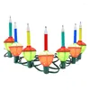 Decoração de festa Natal bolha lâmpada multicolor luzes noturnas com corda de árvore portátil fluida para decoração