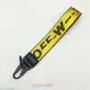 Biegły Luksusowe Off White Key Chain Transparent guma galaretka drukują mężczyźni kobiety płócienne marka moda lululelemen breloczek 7965