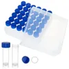 Storage Bottles 36Pcs 5Ml Cryo Tubes Plastic Vials With Screw Caps Small Sample Test Box For Lab Supplies Easy Install