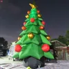 Partihandel gratis fartyg utomhusaktiviteter Xmas som annonserar 10MH (33ft) med fläktjätte uppblåsbar julgran luftballong till salu