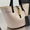 Borsa tote di design Moda estiva in rattan Borse da donna in tessuto a spalla Borse da spiaggia di grande capacità Borse di paglia da spiaggia Borse casual