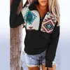 Designer dameshoodie Retro bedrukte Europese en Amerikaanse dameshoodie met ritssluiting Mode en vrije tijd Dameshoodie dames hoodies sweatshirts 24RI