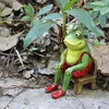 Gartendekorationen Tier Figur handgefertigtes langlebiges Froschmodell Ornament Compact Landscape Geburtstagsgeschenk