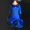 Stage Wear Custom Size Competition Performance Children's Latin Dance Dress