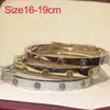 Designer Designer Large Vis Bracelet Mode Bijoux De Luxe Bracelet Bracelets En Argent Sterling 925 Or Rose Argent Couleur Diamant Bracelets À Ongles16171819cm avec