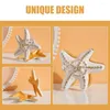 Jewelry Pouches Starfish Box Trinket Boxes Gift Room Decor Aesthetic Necklace Organizer Case Jeweled Holiday Party Favor Metal