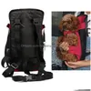 Cat Carriers,Crates & Houses Dog Pet Carrying Backpack Travel Shoder Large Bags Front Chest Holder For Puppy Fashion Bag 231221 Drop D Dh7Kz