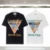 Casablanc tshirts mens skjortor designer tshirt casablanca korta ärmar tees för kvinnor high street kläd toppar överdimensionerade casa blanca crew nackkläder skjorta