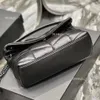 2024 Womens Man Pink Designer 2Size Loulou Puffer Jacka kuvertväska Får Läder axel modeväska Tote handväska Sling Cross Body Clutch Black Bags