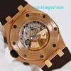 AP Highend Watch Часы для отдыха Royal Oak Offshore 26470OR Elephant Grey Мужские часы Розовое золото 18 карат Автоматические механические швейцарские часы Роскошный калибр 42 мм