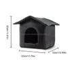 Kennels Pennen Kennels Pennen Opvouwbaar Kattenhuis Buiten Waterdicht Huisdier Voor Kleine Honden Kitten Puppy Grotnest Met Huisdieren Pad Hondenbed Tent Dh6Oz