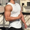 2024 Summer Men Vest Gym Tank Top Mężczyzn Fitness Sleve Bez rękawów