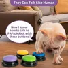 Hundkläder inspelningsbara knappar för kommunikation Pet Training Buzzer Talking Button Set Funny Gift 4st Retail
