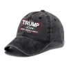 Trump Hat Hat U.S Eleição Presidencial Baseball Cap Hats Torne America Great Again Black Cotton Sports Caps G0314