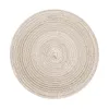 Placemats 1Pc Rond Gevlochten Placemats Scandinavische Stijl Geweven Wasbaar Antislip Plaats Antislip Isolatie Warmtekussen Woondecoratie