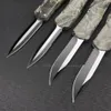 4 modèles Micro A07 couteau automatique 440C lame camouflage poignées en alliage de zinc en plein air chasse automatique tactique auto-défense outils à main couteaux UT85 C07 BM 3300