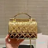 handbag Designer Handle Bag Crossbody Bag Women Makeup Metal Chain Flap Shoulder Lacquer leather Diamond Lattice