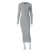 Women's Winter New Fashion and Sexy Zipper Hooded Long Sleeved Dress