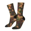 Calcetines de hombre Vintage Camuflaje Unisex Novedad Sin costuras Impreso Divertido Calcetín de tripulación Regalo